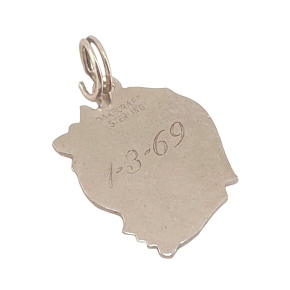 Vintage Dancraft Sterling Silver Custom Laurie 1969 Engraved Pendant - Picture 3 of 6